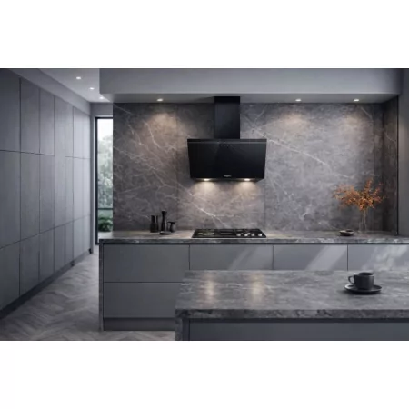 Kontrolsat - Exaustor Chaminé Whirlpool Vidro Preto - AKR 62F LT K