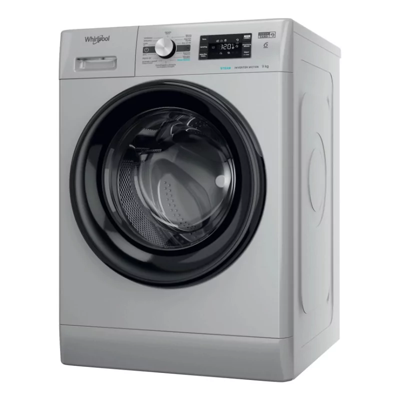 Kontrolsat - Whirlpool 9kg Washing Machine - Silver - Class A - FFB 9489 SBV SPT Kontrolsat - Whirlpool 9kg Washing Machine - Silver - Class A - FFB 9489 SBV SPT
