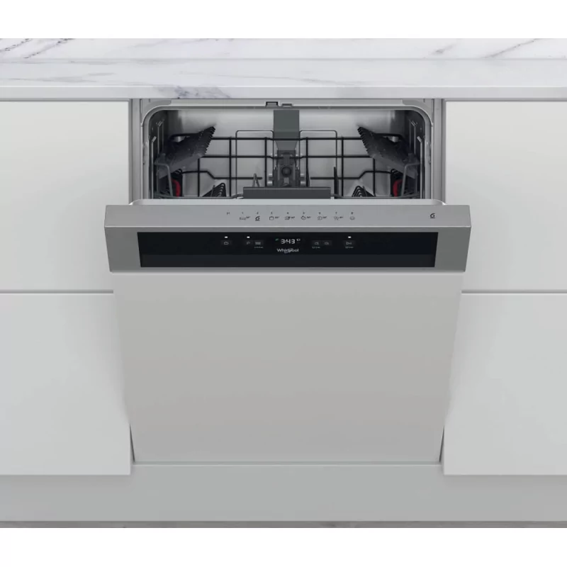 Kontrolsat - Máquina de Lavar Loiça Semi-Encastre Whirlpool - (14 Talheres - 60cm - 6º Sentido) - W Collection - WBC 3C26 X