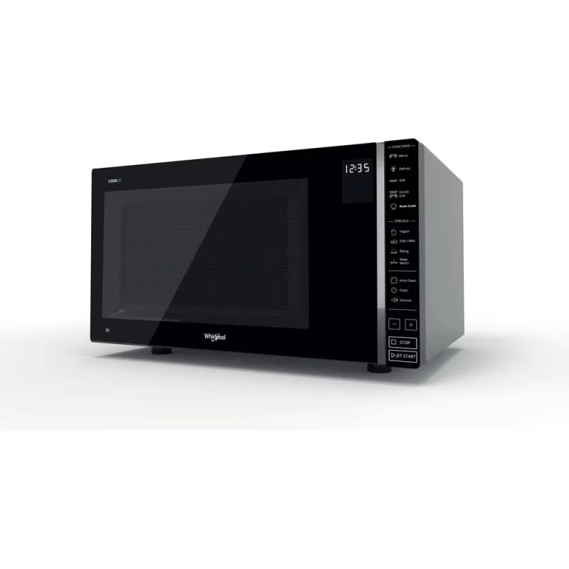 Kontrolsat - Micro Ondas + Grill Whirlpool Cook30 - 30 Litros - Preto / Inox - WMWP 303 SB Kontrolsat - Micro Ondas + Grill Whirlpool Cook30 - 30 Litros - Preto / Inox - WMWP 303 SB