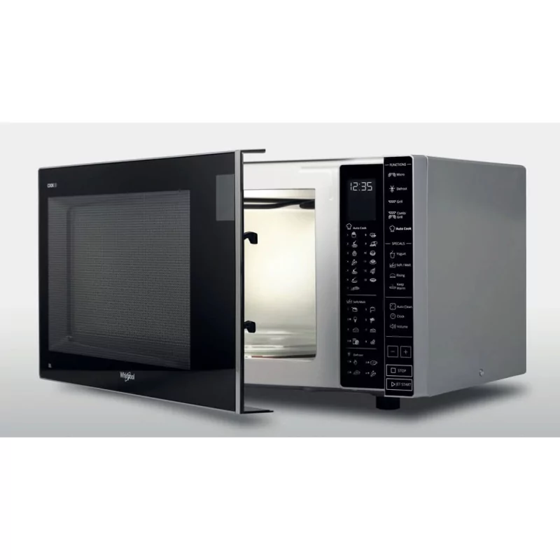 Kontrolsat - Micro Ondas + Grill Whirlpool Cook30 - 30 Litros - Preto / Inox - WMWP 303 SB