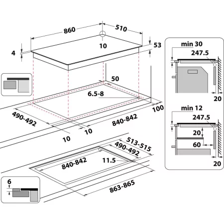 Kontrolsat - Whirlpool SMP 9010 C/NE/IXL Induction Hob