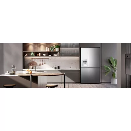 Kontrolsat - Hisense RS818N4TI American Fridge Freezer (632L - Class C - Stainless) Kontrolsat - Hisense RS818N4TI American Fridge Freezer (632L - Class C - Stainless)