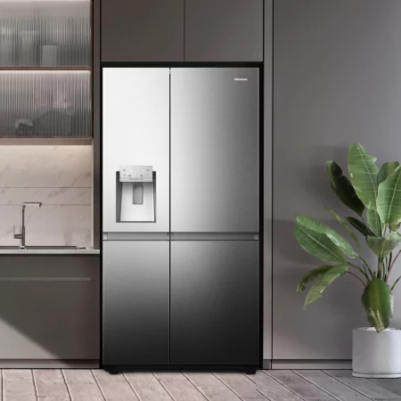 Kontrolsat - Hisense RS818N4TI American Fridge Freezer (632L - Class C - Stainless) Kontrolsat - Hisense RS818N4TI American Fridge Freezer (632L - Class C - Stainless)
