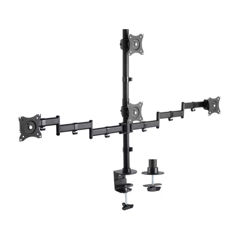 Kontrolsat - AISENS Desk Mount TV Stand for 4 Monitors - DT27TSR-379