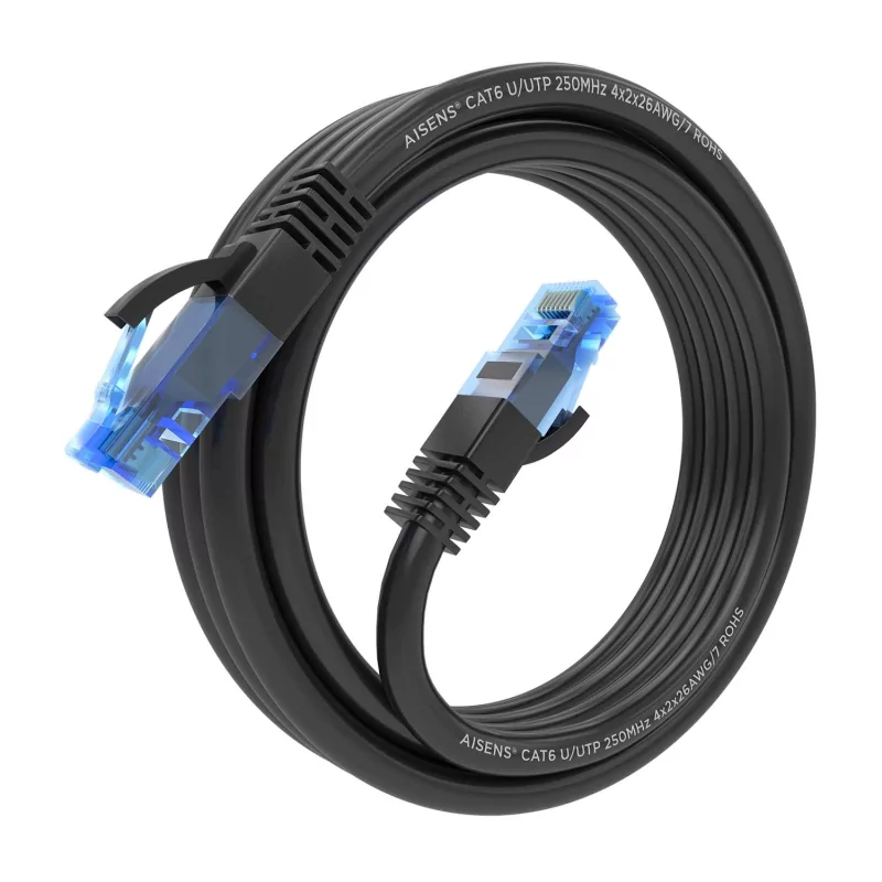 Kontrolsat - Cabo de Rede RJ45 Cat.6 UTP AWG26 Aisens A135-0845 – 2 m, Preto