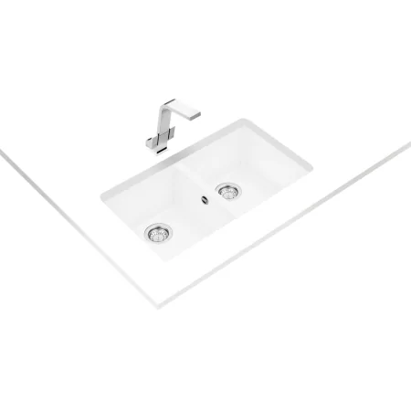 Kontrolsat - Teka Sink Square 2c 760 Tg Artic White Tegranite+