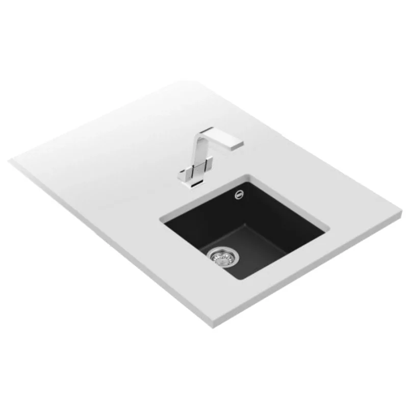 Kontrolsat - Teka Square 40.40 TG Black Built-in Sink