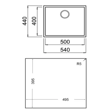 Kontrolsat - Teka Sink Square 50.40 Tg Black Built-in