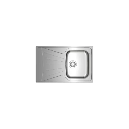 Kontrolsat - Pia Teka Starbright 45 E-xp - Aço Inox 1 Cava Reversível, Inox