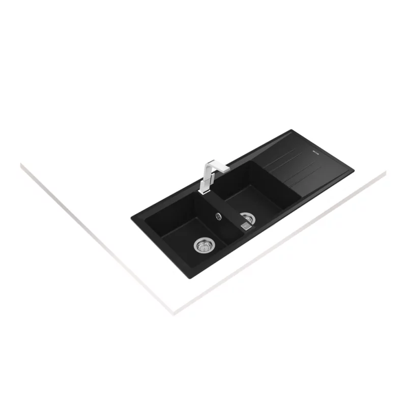 Kontrolsat - Teka Stone 80 B-tg 2c 1e Black Carbon Kitchen Sink