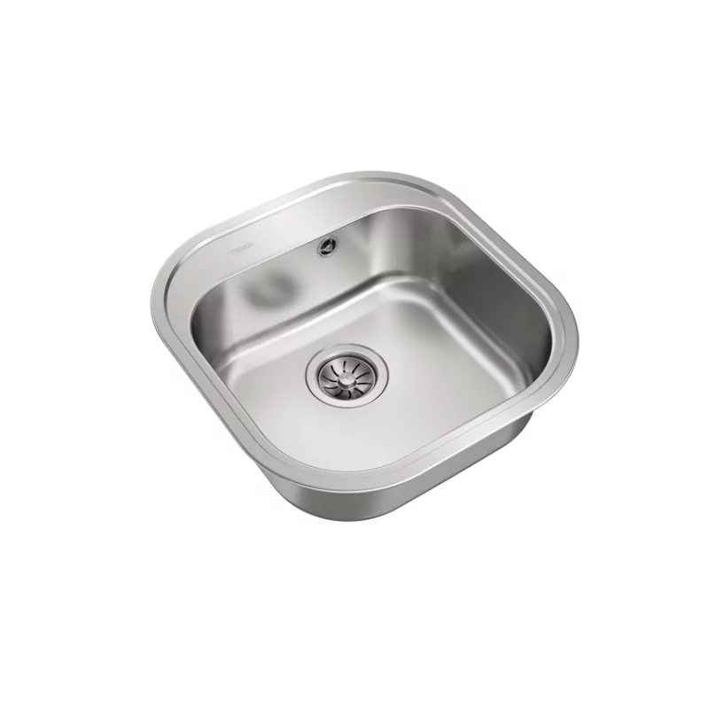 Kontrolsat - Teka Stylo 1C Square Stainless Steel Kitchen Sink 48.5x16.5cm