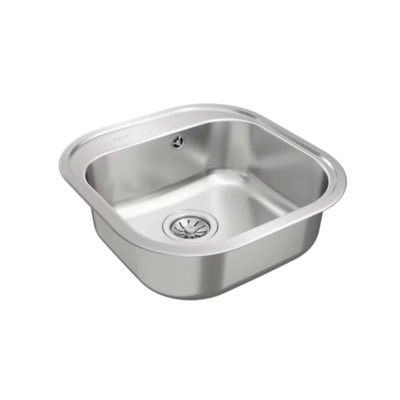 Kontrolsat - Teka Stylo 1C Square Stainless Steel Kitchen Sink 48.5x16.5cm