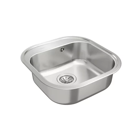 Kontrolsat - Teka Stylo 1C Pia de Cozinha Inox Quadrada 48.5x16.5cm