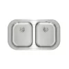 Teka Stylo 2c Kitchen Sink - 2 Bowls, Stainless Steel