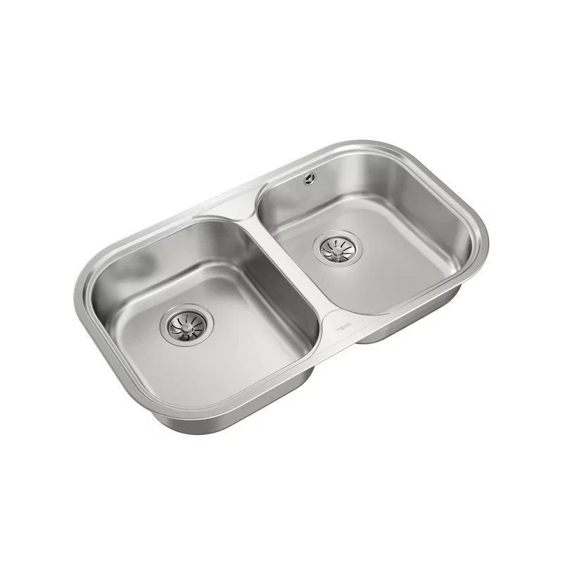 Kontrolsat - Teka Stylo 2c Kitchen Sink - 2 Bowls, Stainless Steel