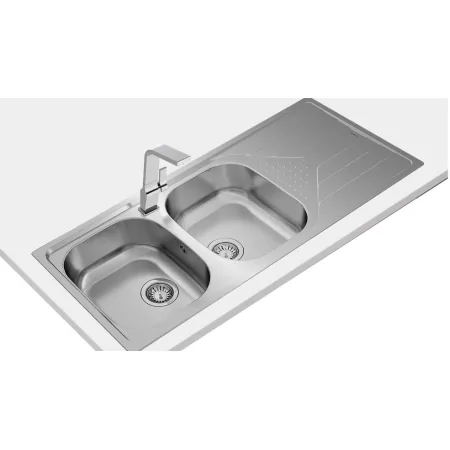 Kontrolsat - Lava Louça Teka Universo 80 T Xp 2c.1e Rev Inox - 2 Pias Aço Inox