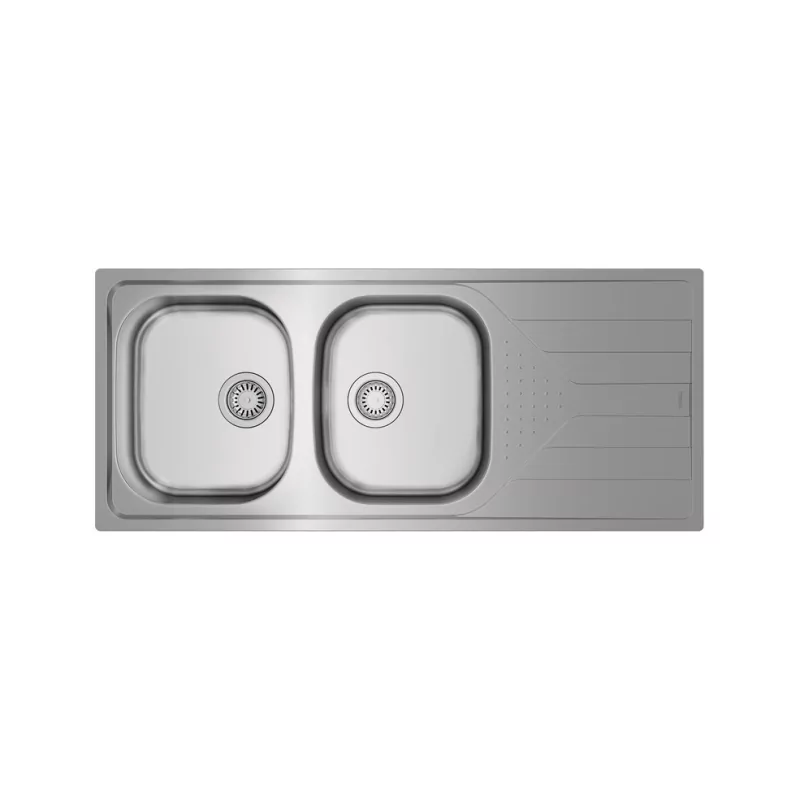 Kontrolsat - Lava Louça Teka Universo 80 T Xp 2c.1e Rev Inox - 2 Pias Aço Inox