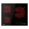 Teka Universal Power Supply Ceramic Hob 5300W - 3 Zones, Black (Ref: 112540012)