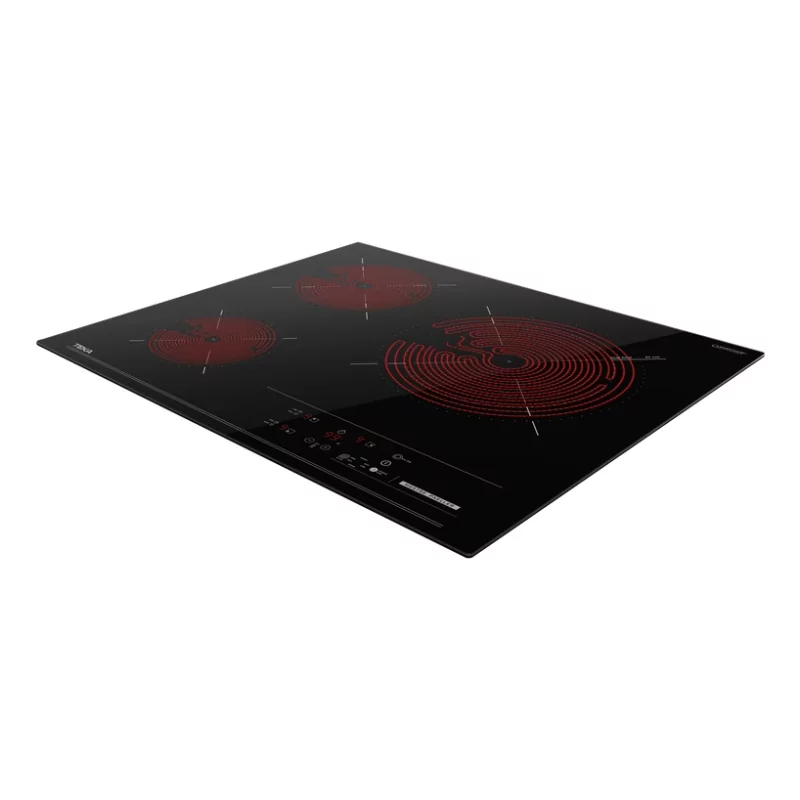 Kontrolsat - Teka Universal Power Supply Ceramic Hob 5300W - 3 Zones, Black (Ref: 112540012)