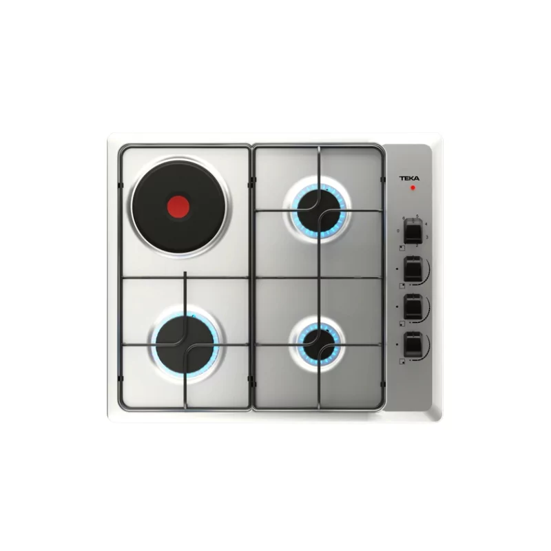 Kontrolsat - Teka HSE 64031 KLB Mixed Gas & Electric Stainless Steel Hob 60cm