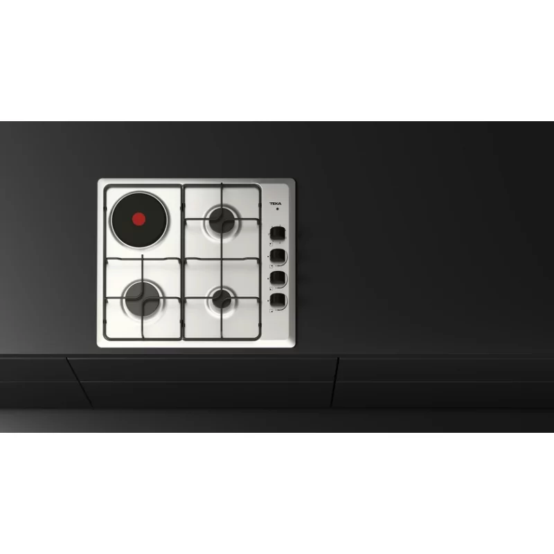 Kontrolsat - Teka HSE 64031 KLB Mixed Gas & Electric Stainless Steel Hob 60cm