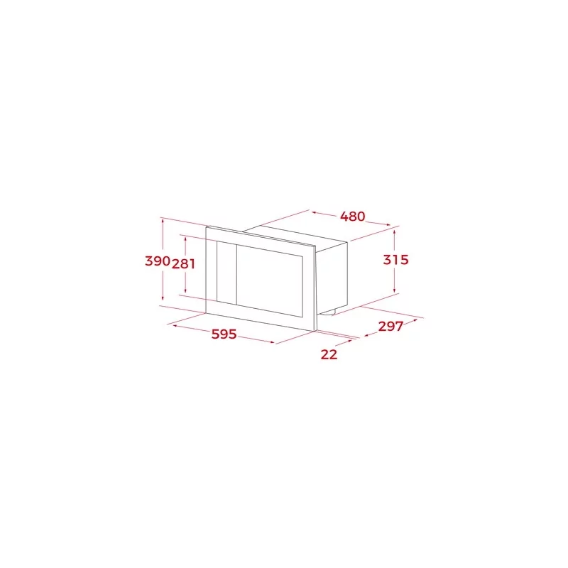 Kontrolsat - Teka Built-in Microwave ML 8200 BI FBK Maestro 20L Black