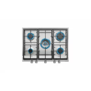 Kontrolsat - Placa a Gás Teka EX 70.1 5G AI AL DR CI 70cm 5 Queimadores Inox Grelha Ferro Fundido