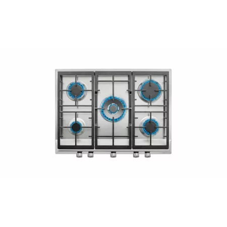 Kontrolsat - Placa a Gás Teka EX 70.1 5G AI AL DR CI 70cm 5 Queimadores Inox Grelha Ferro Fundido