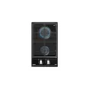 Teka GZC 32300 XBA BK Placa de Gas 30cm 2 Zonas Vidro Negro
