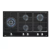 Teka GZC 95320 XBA BK Placa de Gas 90cm 5 Zonas Vidro Negro