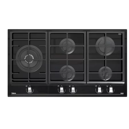 Kontrolsat - Teka GZC 95320 XBA BK Placa a Gás 90cm 5 Zonas Vidro Preto