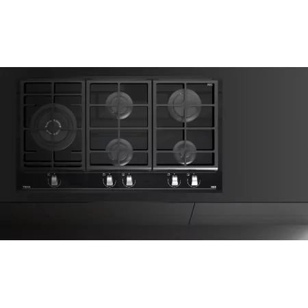 Kontrolsat - Teka GZC 95320 XBA BK Placa a Gás 90cm 5 Zonas Vidro Preto