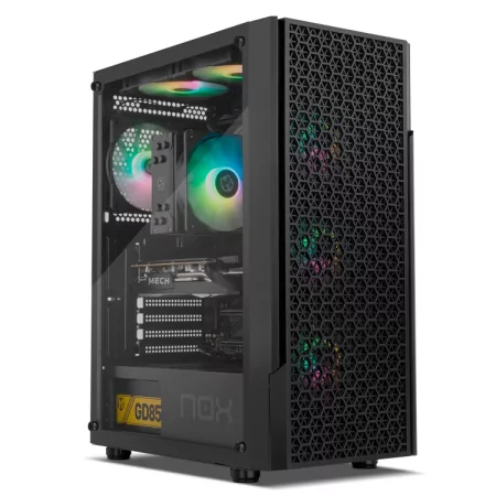 Kontrolsat - Caixa Gaming NoX Infinity Beta - Painel Vidro Temperado, Preto