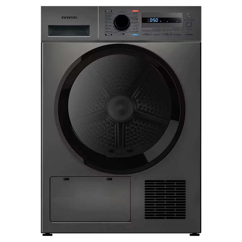 Kontrolsat - Secador de Roupa INFINITON SD-BC8EDX - Bomba de Calor 8kg, Preto