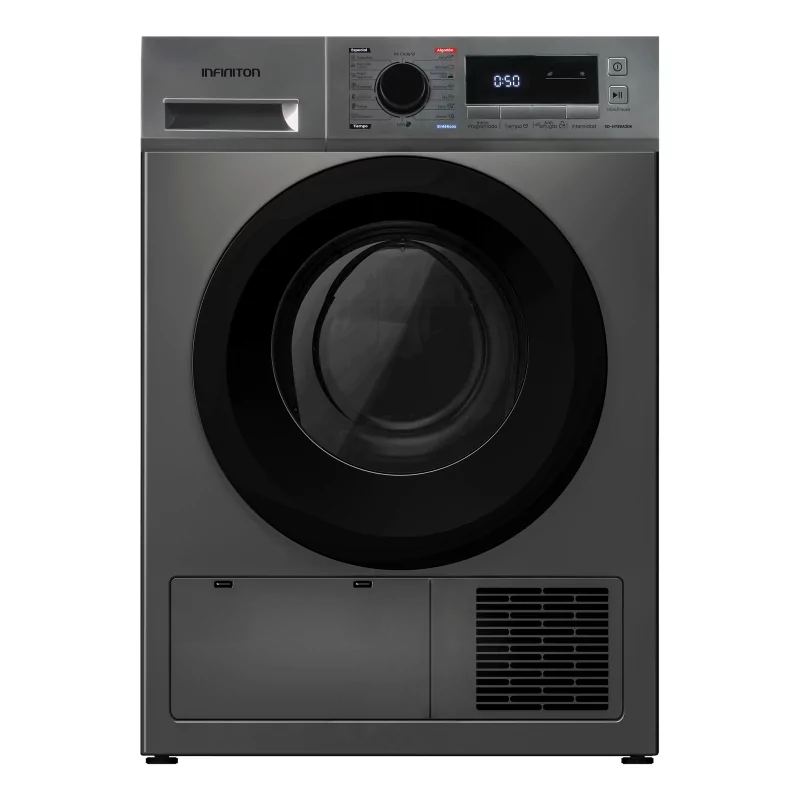 Kontrolsat - Máquina de Secar Roupa Infiniton SD-HT86A2DK - Bomba de Calor 8kg, Aço Inoxidável