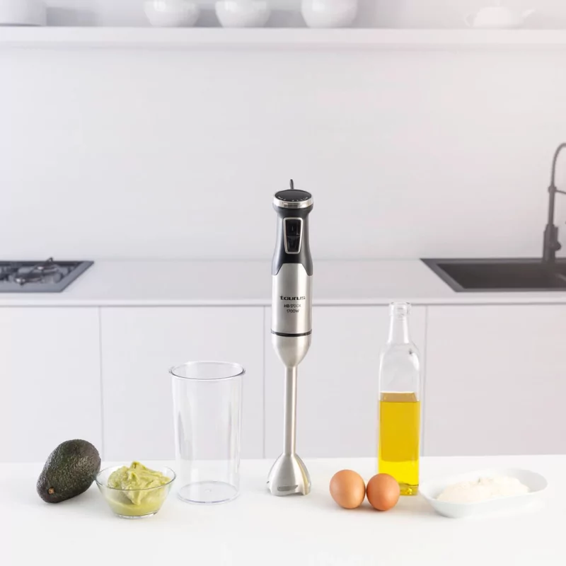 Kontrolsat - TAURUS Hand Blender HB1700X - 1700W Turbo 1L Cup, Black/Stainless