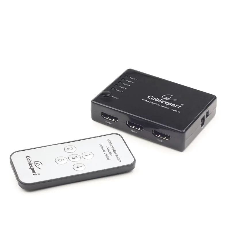 Kontrolsat - Switch Gembird HDMI 5 IN x 1 OUT - C/comando
