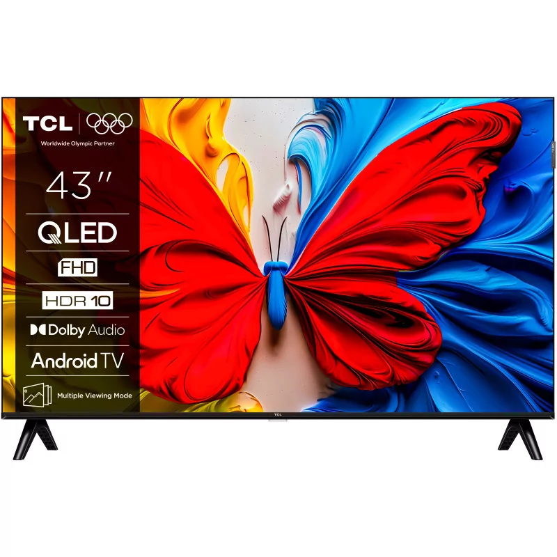 Kontrolsat - Smart TV QLED TCL 43" - 43S5K - (109cm, Google TV, Full HD)