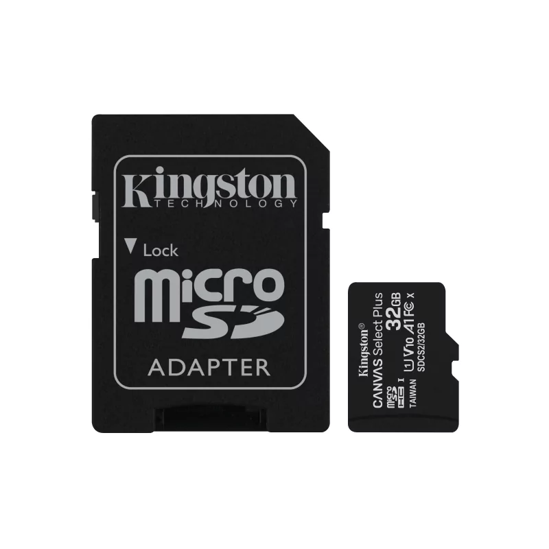 Kontrolsat - Cartão Micro SD Kingston Canvas Select Plus - 32GB - Classe 10