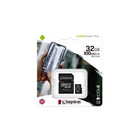 Kontrolsat - Cartão Micro SD Kingston Canvas Select Plus - 32GB - Classe 10