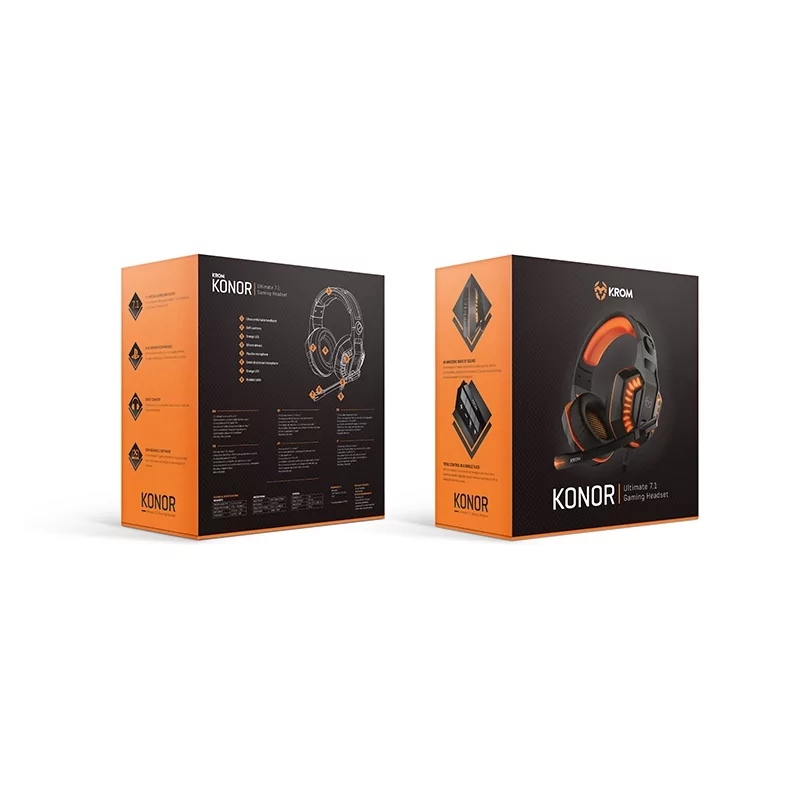 Kontrolsat - Gaming Headset Konor Krom - 7.1 PC / PS4
