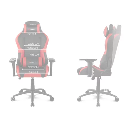 Kontrolsat - Cadeira Gaming Drift DR250 - Preta/Vermalha