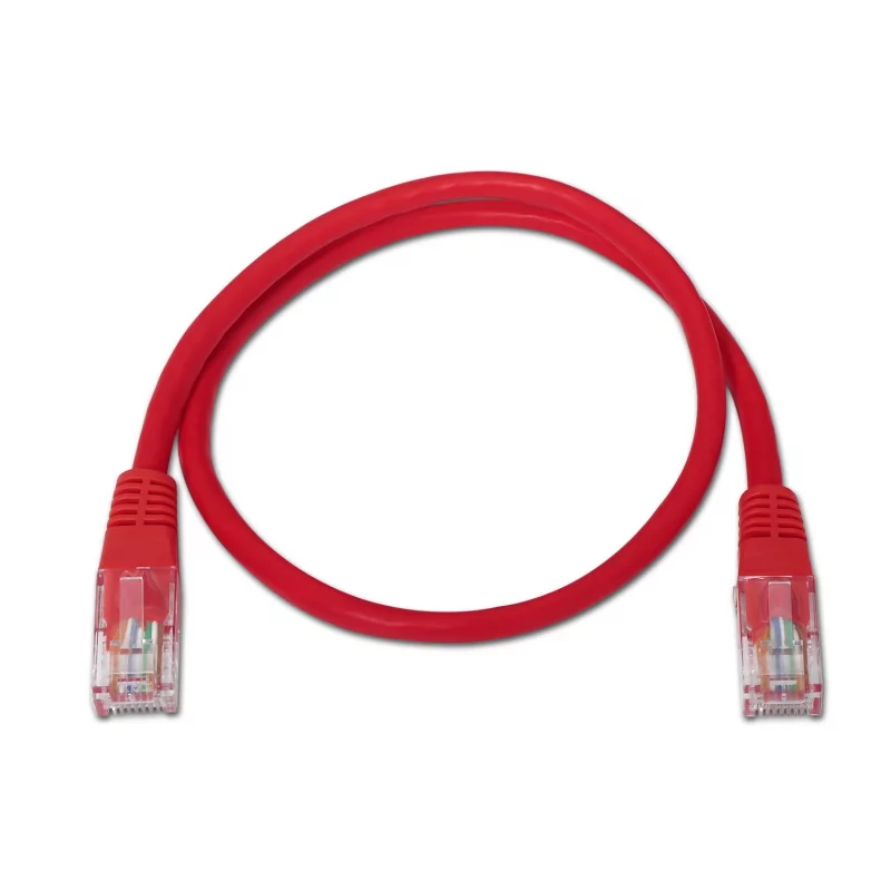 Kontrolsat - Cabo de Rede Aisens - CAT6 RJ45 - 0.5M Vermelho