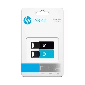 Kontrolsat - Pack 2 Pendrive HP 64GB USB 2.0 Black & Blue