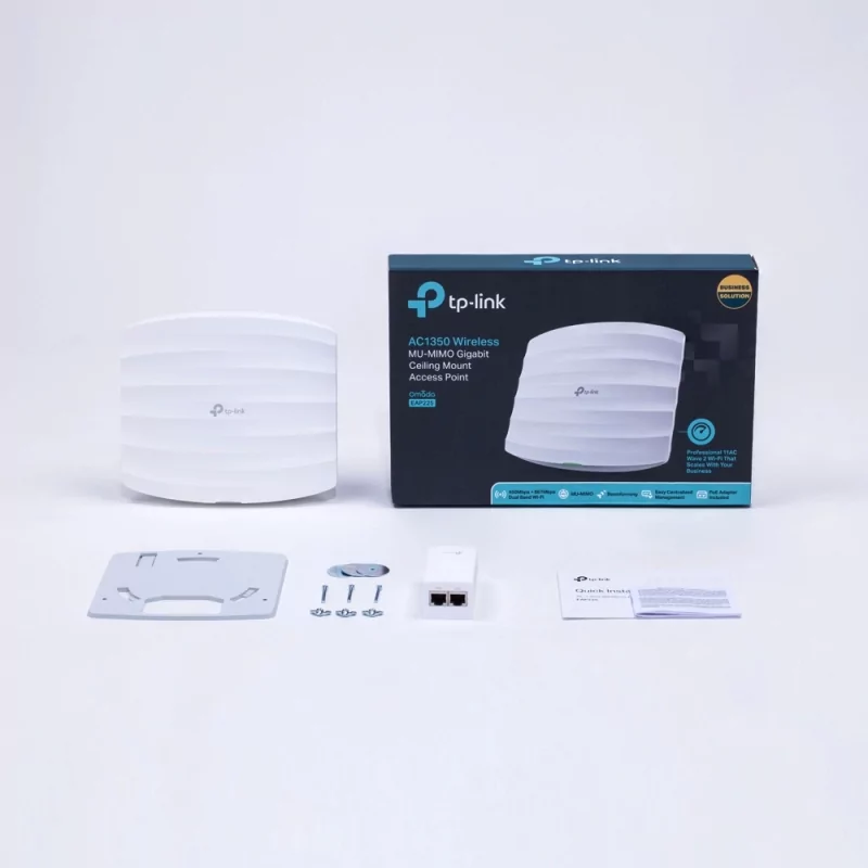 Kontrolsat - TP-Link Access Point - EAP225 - AC1350 Gigabit Dual-Band - Ceiling