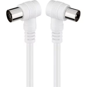 Kontrolsat - Goobay TV Antenna Cable Male to Female 90° - 1.5M (Ref: 11520)