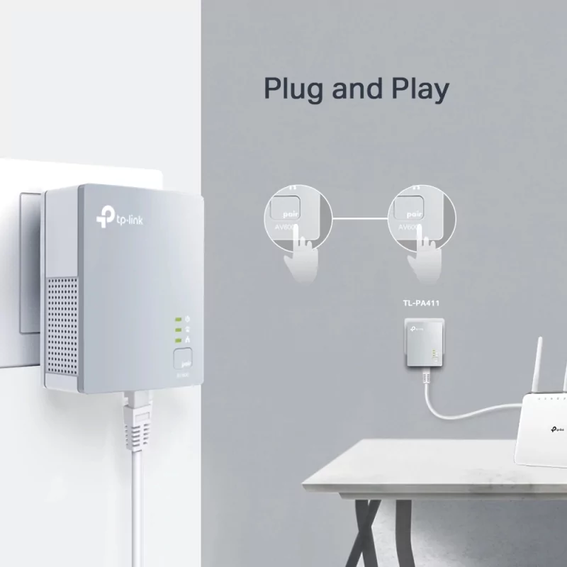 Kontrolsat - TP-Link Powerline Starter Kit TL-PA411KIT AV600