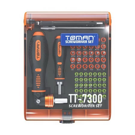 Kit de Ferramentas de Precisão TT7300 - Toman - 73pcs
