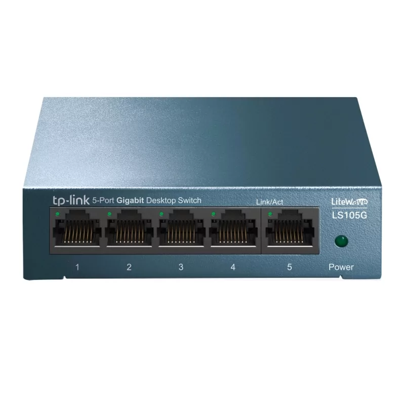 Kontrolsat - Switch 5 Portas Metálico TP-Link - LS105G - Gigabit Kontrolsat - Switch 5 Portas Metálico TP-Link - LS105G - Gigabit